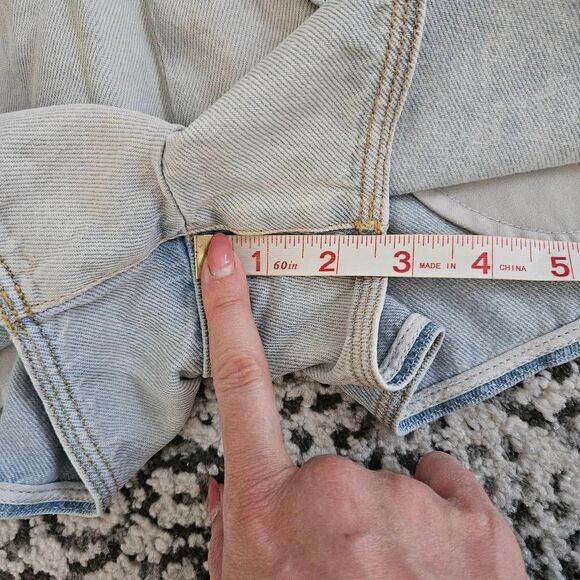 IRO Bleached Blue Denim Shorts Size 36 (US 4) - Picture 7 of 8